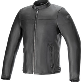 ALPINESTARS Blacktrack Leather Jacket - Black - 4XL 3103824-1100-4X